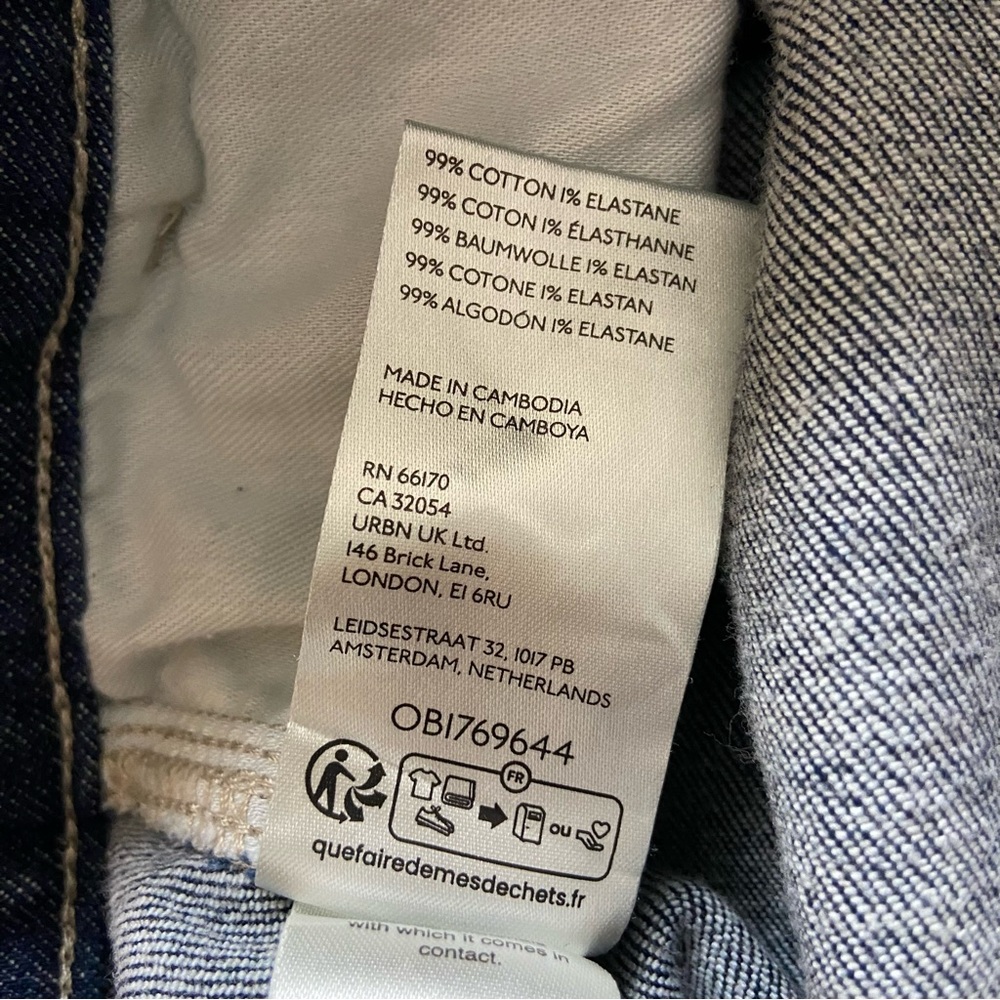 Anthropologie Pilcro Seamed Sport High Rise Cargo Jeans Pockets Utility 29 - Picture 7 of 7
